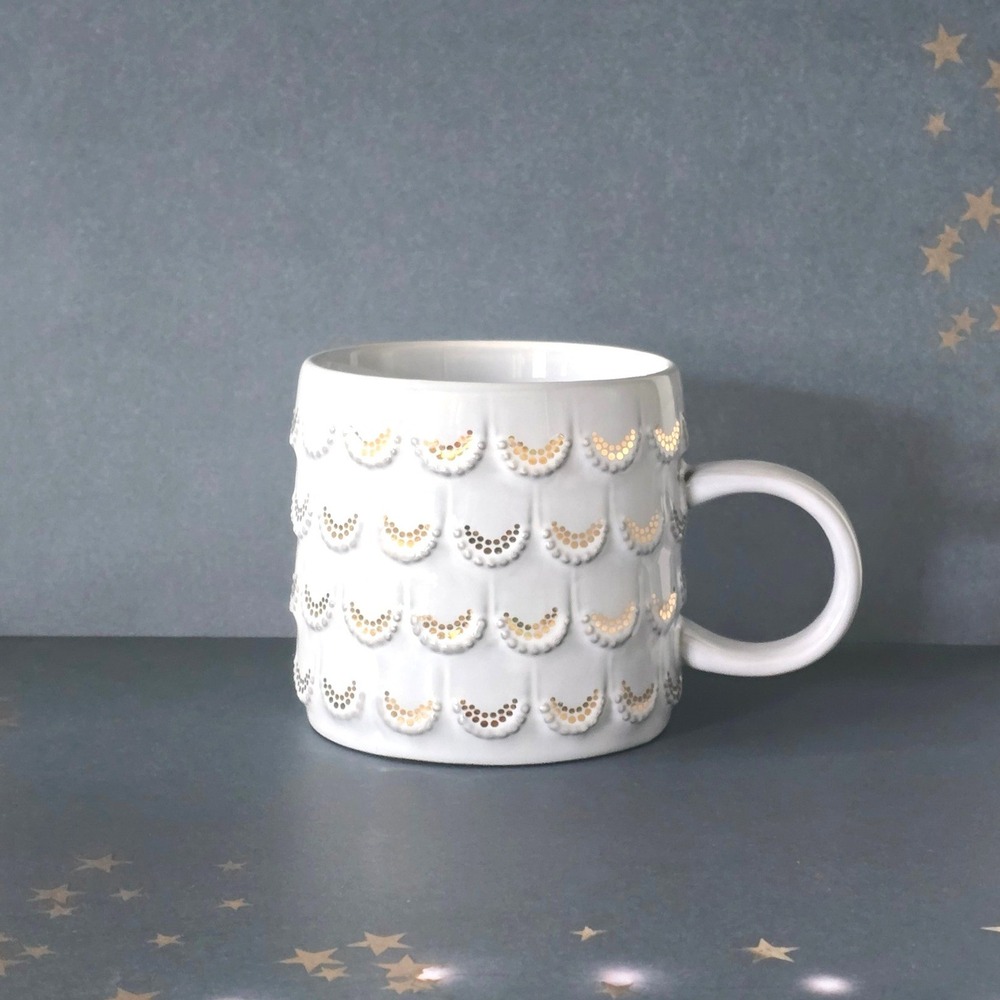 2016 Starbucks Anniversary 3D Siren Mermaid Scales 10oz Coffee‎ Mug Cup